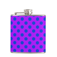Blaue Polka Punkte auf lila