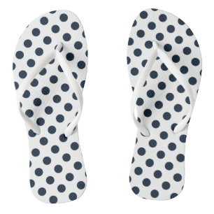 Blaue Polka-Punkte Flip Flops