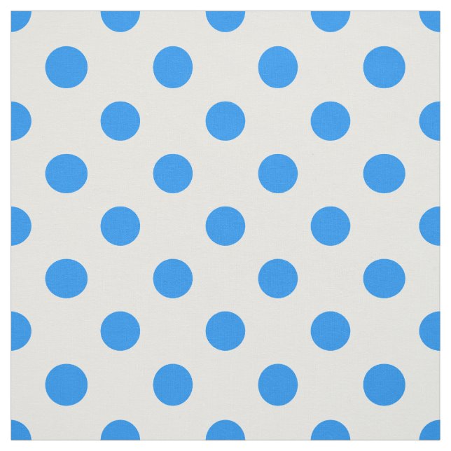 Blaue Polka-Punkte im Hintergrund Stoff (Muster)