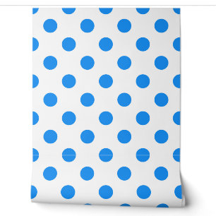 Blaue Polka-Punkte im Hintergrund Tapete