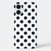 Blaue Polka-Punkte