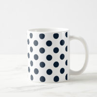 Blaue Polka-Punkte