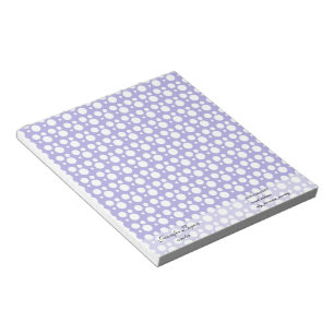 blaue Polka-Punkte Notizblock