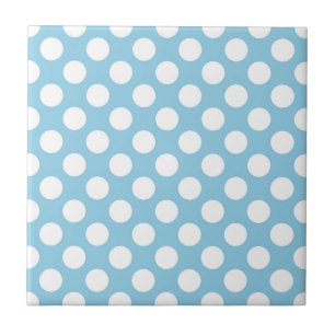 Blaue Polka-Punkte, Polka-Dot-Muster, Punkte, gepu Fliese