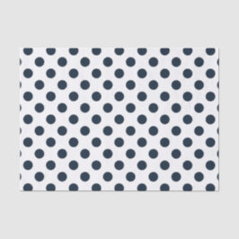 Blaue Polka-Punkte Seidenpapier