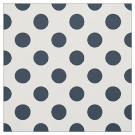Blaue Polka-Punkte Stoff