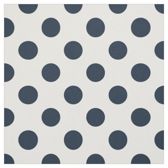 Blaue Polka-Punkte Stoff (Muster)