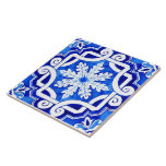 Blaue portugiesische Azulejo Keramik Tile. Fliese<br><div class="desc">Dieses Design ist ein kommerzielles Gebrauchsdesign und ich Liebe es. Die Kombination aus Blues und Weiß macht dies zu einer schönen, frisch aussehenden Kachel, die man für so viele Dinge benutzen könnte. Wanddekoration. Es würde gut aussehen in einem Badezimmer, vielleicht als Randziegel oder in einer Küche, Garten-Grill-Bereich oder Aufstellen eines...</div>
