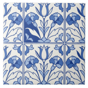 Blaue portugiesische Azulejo-Tulpe und Fliesen-Nel Fliese