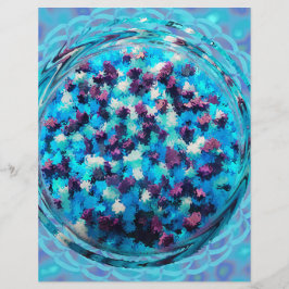 Blaue Potpourri-Massen Scrapbook-Papier Seiten