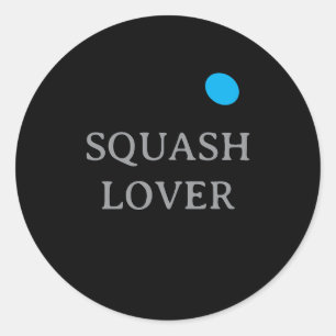Blaue Punkt-Squashball-Sportsticker individuell Runder Aufkleber