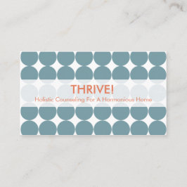 Blaue Punkt-Visitenkarten Visitenkarte