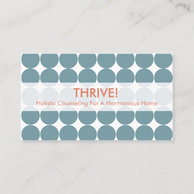 Blaue Punkt-Visitenkarten Visitenkarte (Vorderseite)