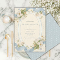 Blaue Punkte-Blumen-Elegante Band-Brautparty