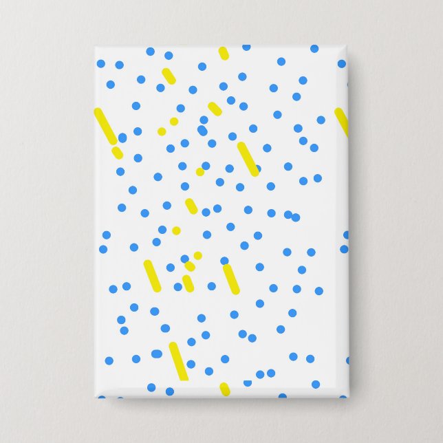 Blaue Punkte Button (Vorderseite)