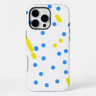 Blaue Punkte iPhone 16 Pro Max Hülle
