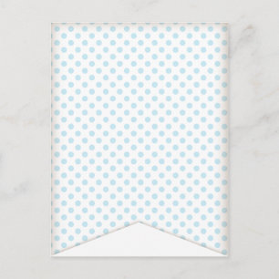 Blaue Punkte-Party-Flaggen-Girlande-Banner-Postkar Postkarte