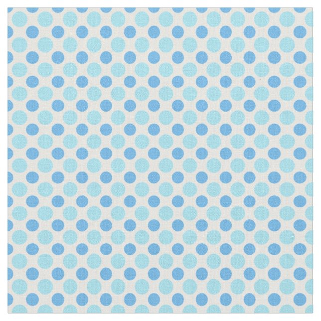 blaue Punkte Stoff (Nahaufnahme)