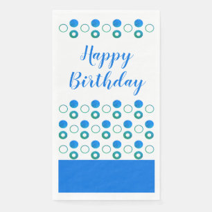 Blaue Punkte stylish Serviette
