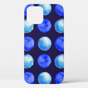 Blaue Punkte Wasserfarbmuster Indigozi Cerulean Case-Mate iPhone Hülle