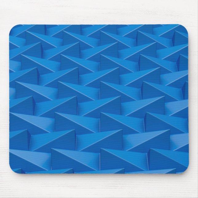 Blaue Pyramiden Mousepad (Vorne)