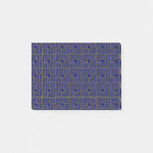 Blaue Quadrate Post-it Klebezettel