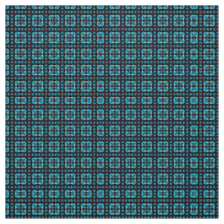 Blaue Quadrate Stoff