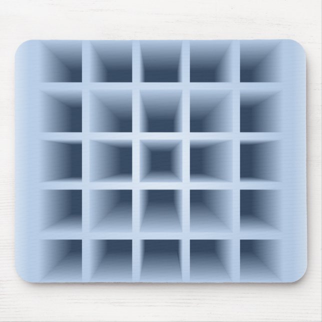 Blaue Quadratzoll Mousepad (Vorne)