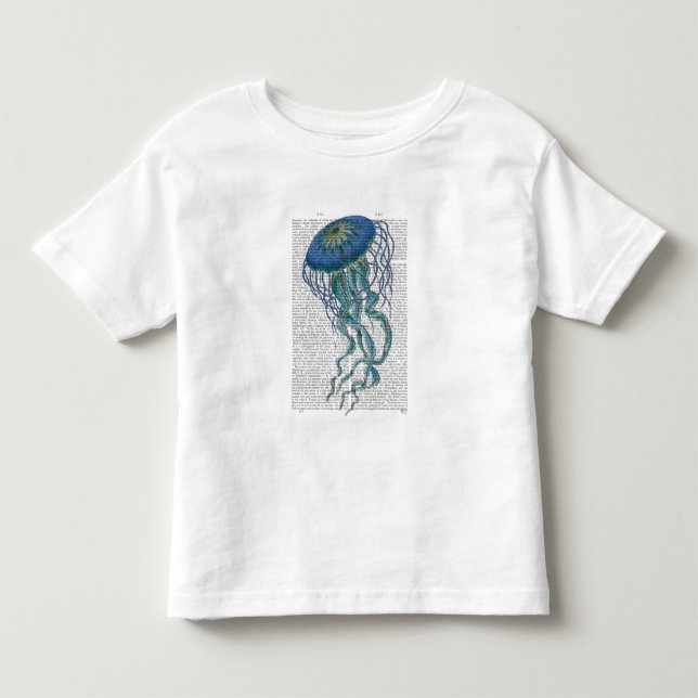 Blaue Qualle Kleinkind T-shirt (Vorderseite)