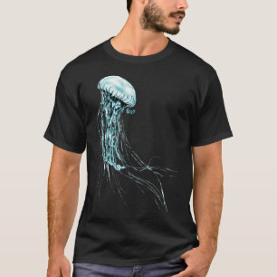 Blaue Qualle T-Shirt