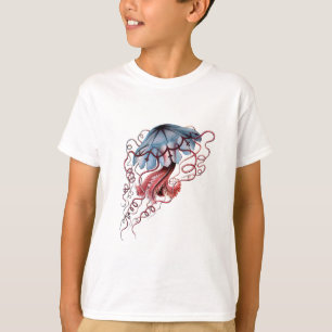 Blaue Qualle T-Shirt