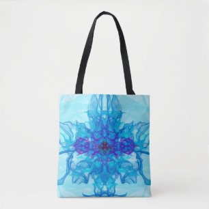 BLAUE RAUCHEN - Fraktal Art - Tasche