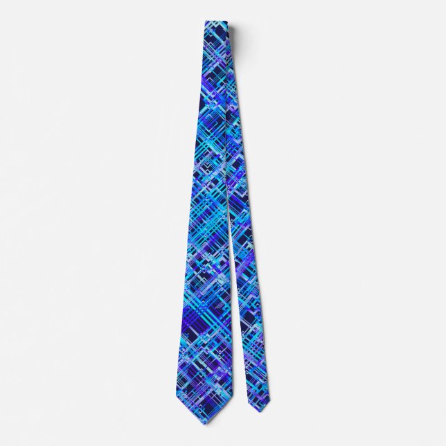 Blaue Raute für Navy Blue Krawatte (Vorderseite)