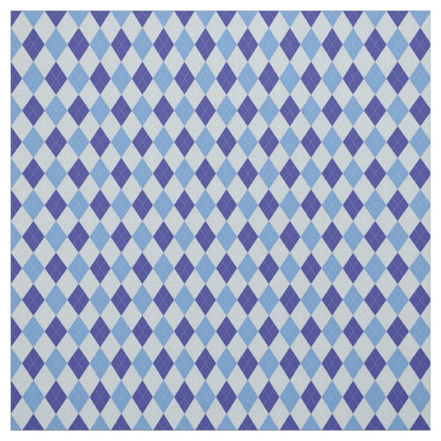 Blaue Raute Stoff (Muster)