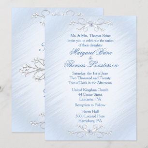 Blaue Reben Hochzeitseinladungen Einladung