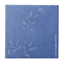 Blaue Reben-Keramikfliesen