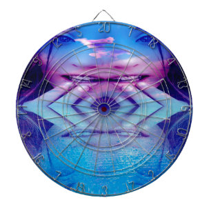 Blaue Reflektion Dartscheibe