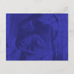 Blaue Reflektionen Postkarte