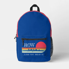 Blaue Reihe, wie du sie Gemein hast Bedruckter Rucksack