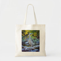 Blaue Reiher-Taschen-Tasche