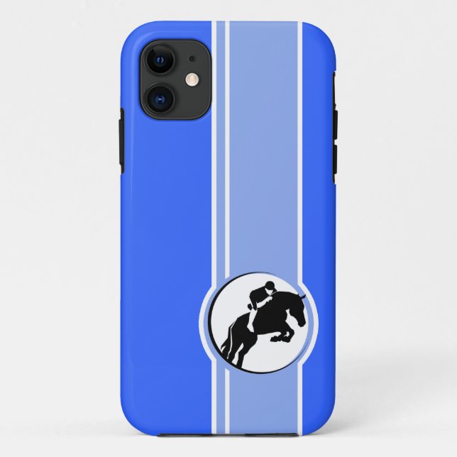 Blaue Reittiere Case-Mate iPhone Hülle (Rückseite)