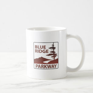 Blaue Ridge-Allee-Landstraßen-Autoreise Kaffeetasse