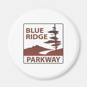 Blaue Ridge-Allee-Landstraßen-Autoreise Magnet