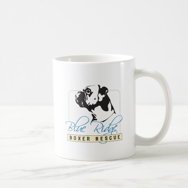 Blaue Ridge-Boxer-Rettung Kaffeetasse (Rechts)