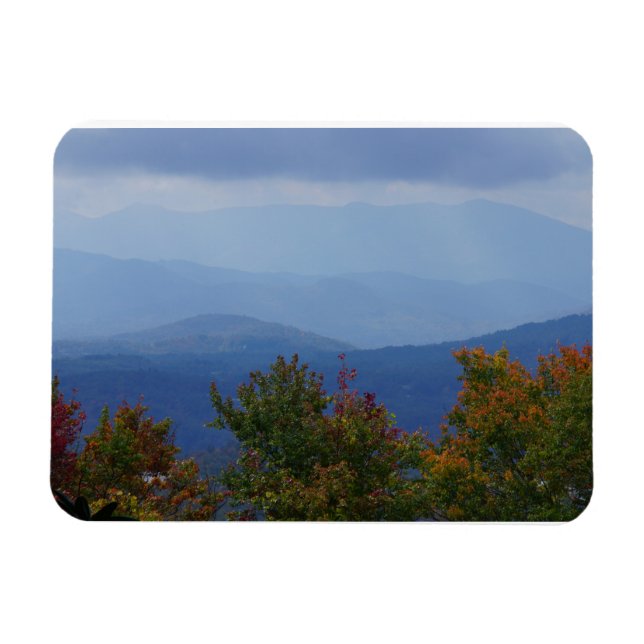Blaue Ridge im Herbst Magnet (Horizontal)