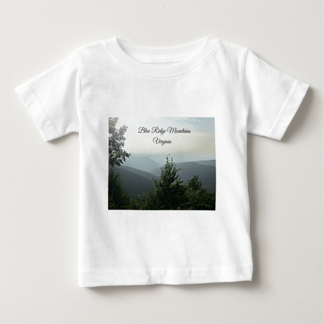 Blaue Ridge Mountains, Virginia Baby T-shirt (Vorderseite)