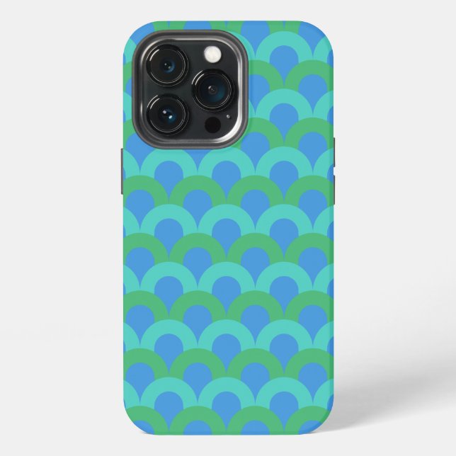 Blaue Ringe iPhone 13 Pro Hülle (Hinten)