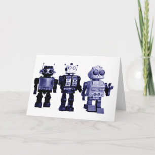 blaue Roboter Karte