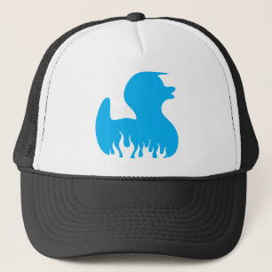 Blaue Rockabilly Ente Truckerkappe