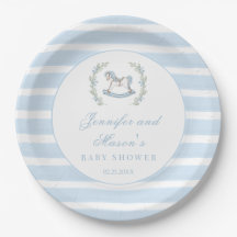 Blaue Rockpferde Böhmische Babydusche
